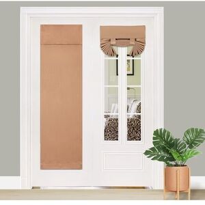 Blackout Curtain, Privacy Thermal Insulated Small Door Curtain 1 Panel W34XL68